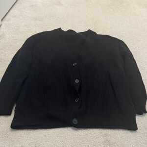 JENNI KAYNE - Black Cashmere Cardigan Sweater